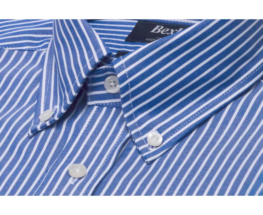 Chemise homme à rayures bleu océan - HUNTER
