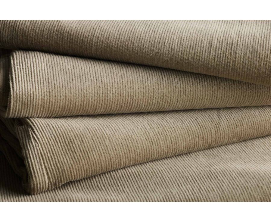 Pantalon chino homme beige clair en velours milleraies - NOLAS