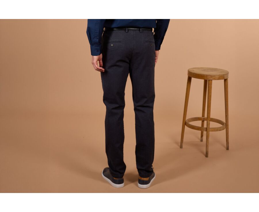 Pantalon chino homme à chevrons anthracite - KENYON