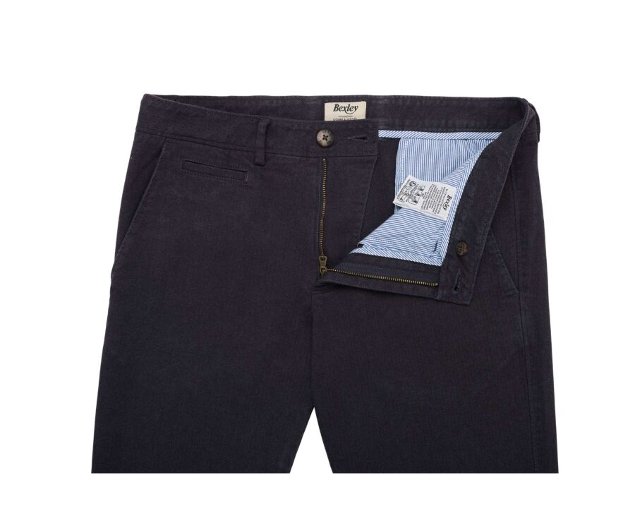 Pantalon chino homme à chevrons anthracite - KENYON