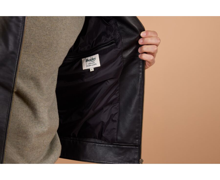 Blouson homme noir en cuir - NEESON
