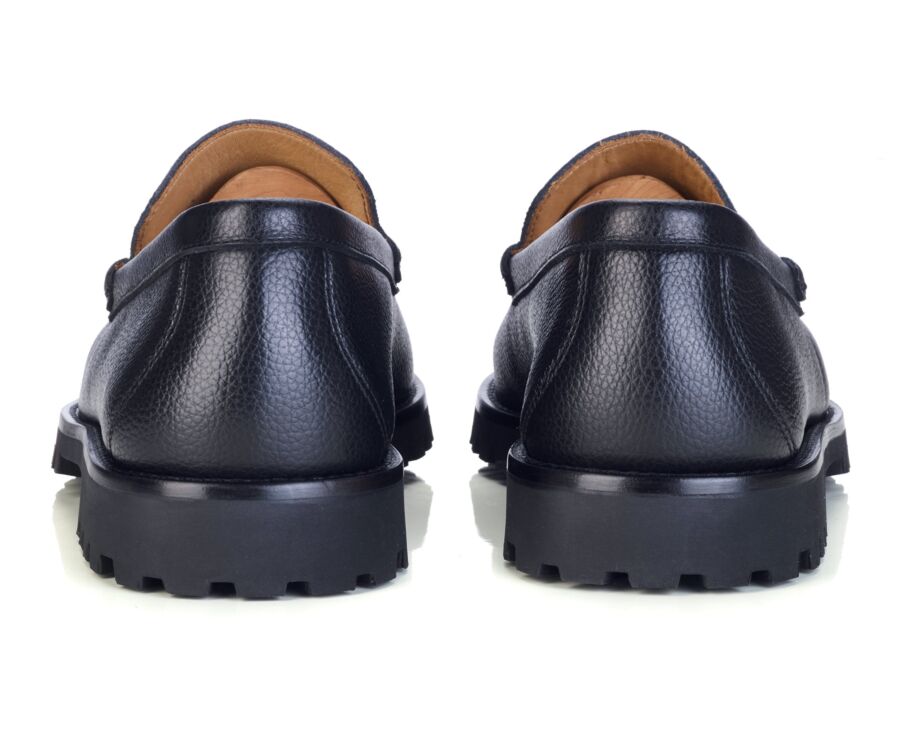 Mocassin homme en cuir grainé noir - PIERSON