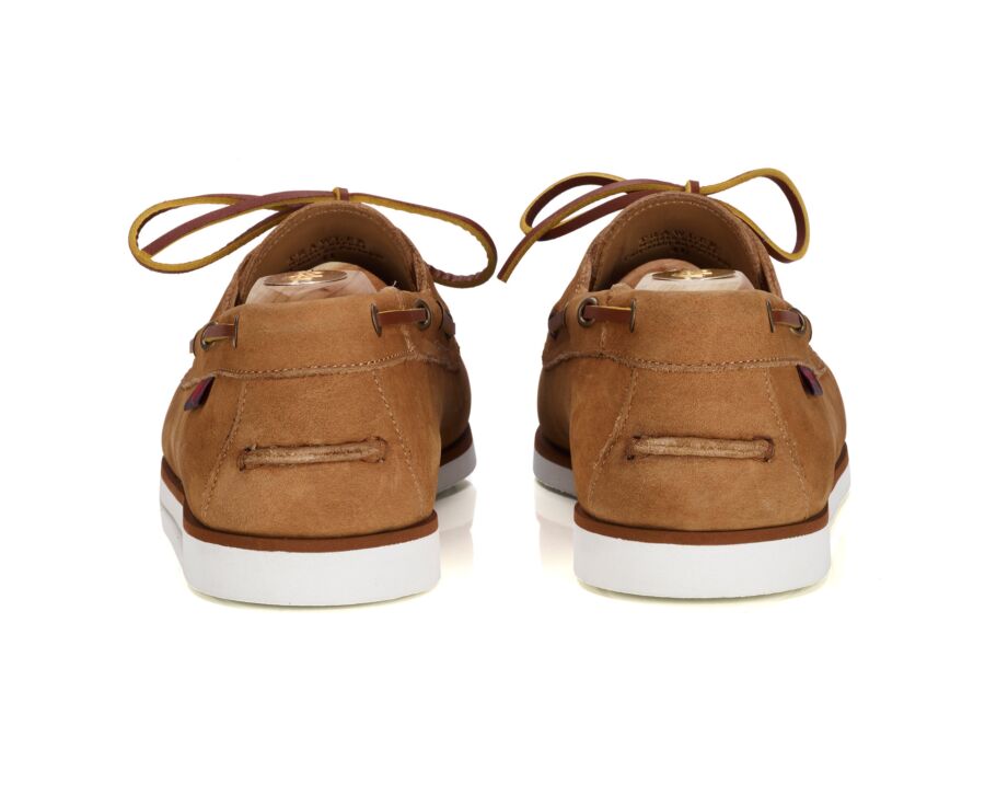 Chaussures bateau homme - Nubuck Camel - TRAWLER