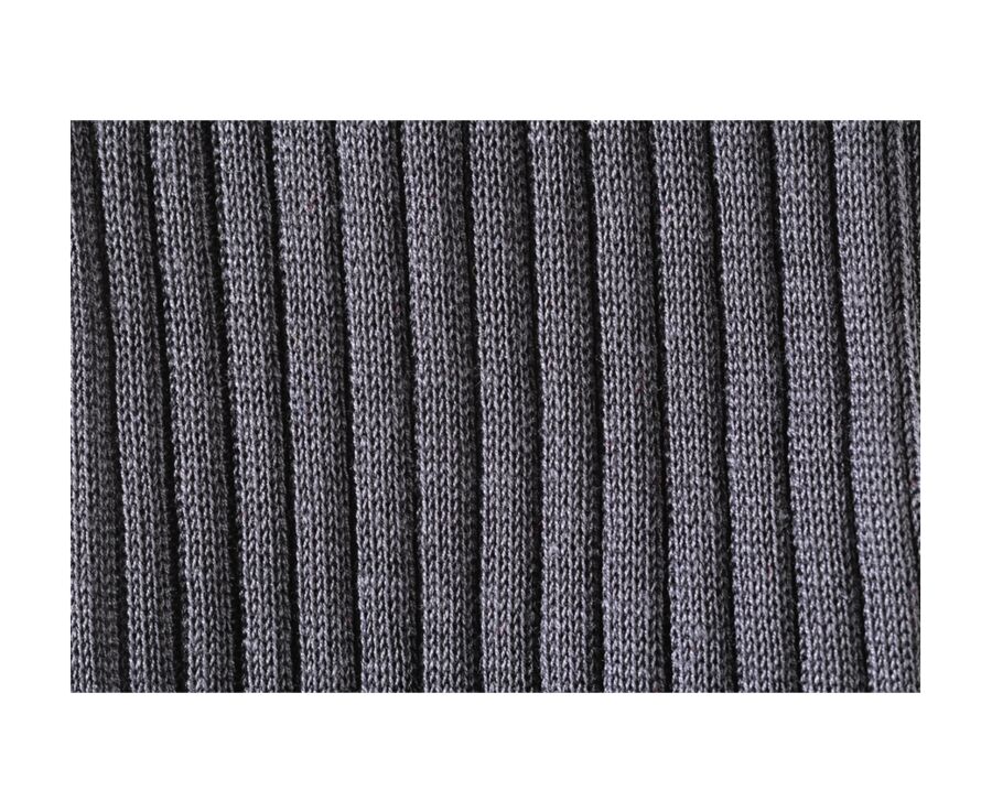 Chaussettes ville homme fil d’Écosse Gris Anthracite