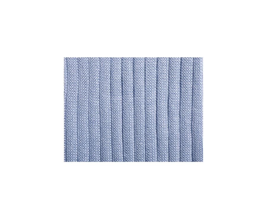 Chaussettes ville homme fil d’Écosse Bleu Clair