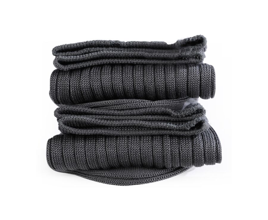 Chaussettes ville homme fil d’Écosse Gris