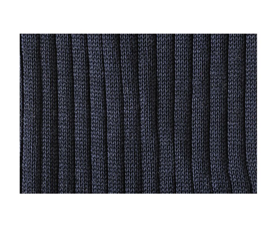 Chaussettes ville homme fil d’Écosse Marine