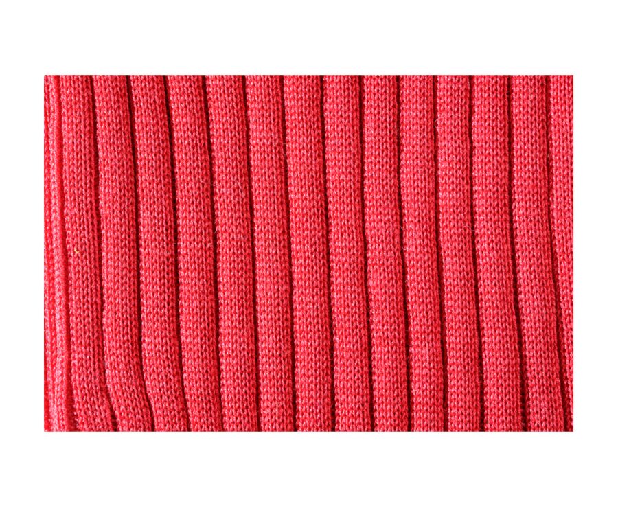 Chaussettes ville homme fil d’Écosse Rouge