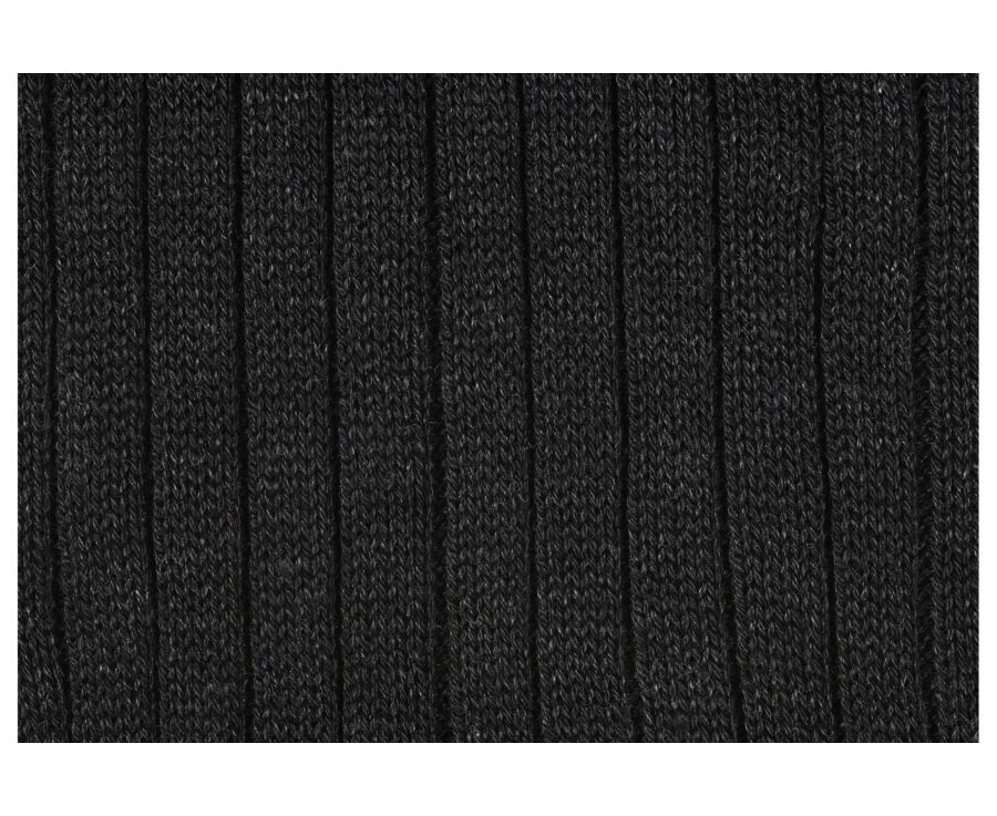 Chaussettes ville homme fil d’Écosse Gris Anthracite Chiné