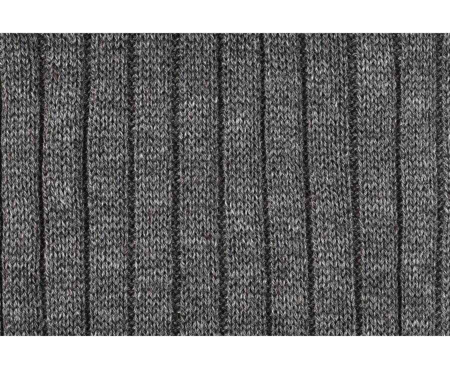 Chaussettes ville homme fil d’Écosse Gris Moyen Chiné