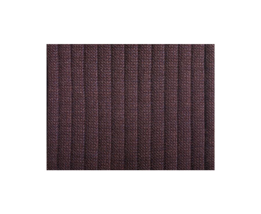 Chaussettes ville homme fil d’Écosse Havane et Réglisse