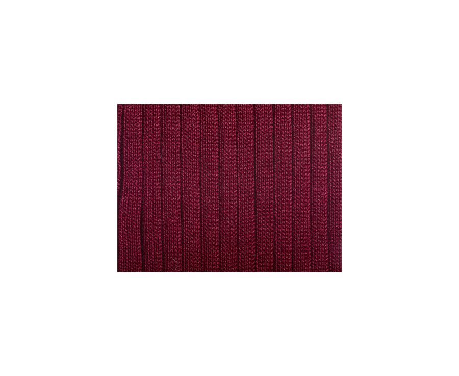 Chaussettes ville homme fil d’Écosse Rouge Bordeaux