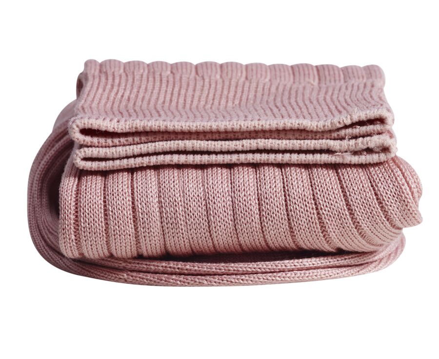 Chaussettes ville homme fil d’Écosse Vieux Rose