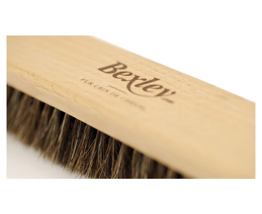 Brosse en hêtre et crin de cheval véritable - 15cm