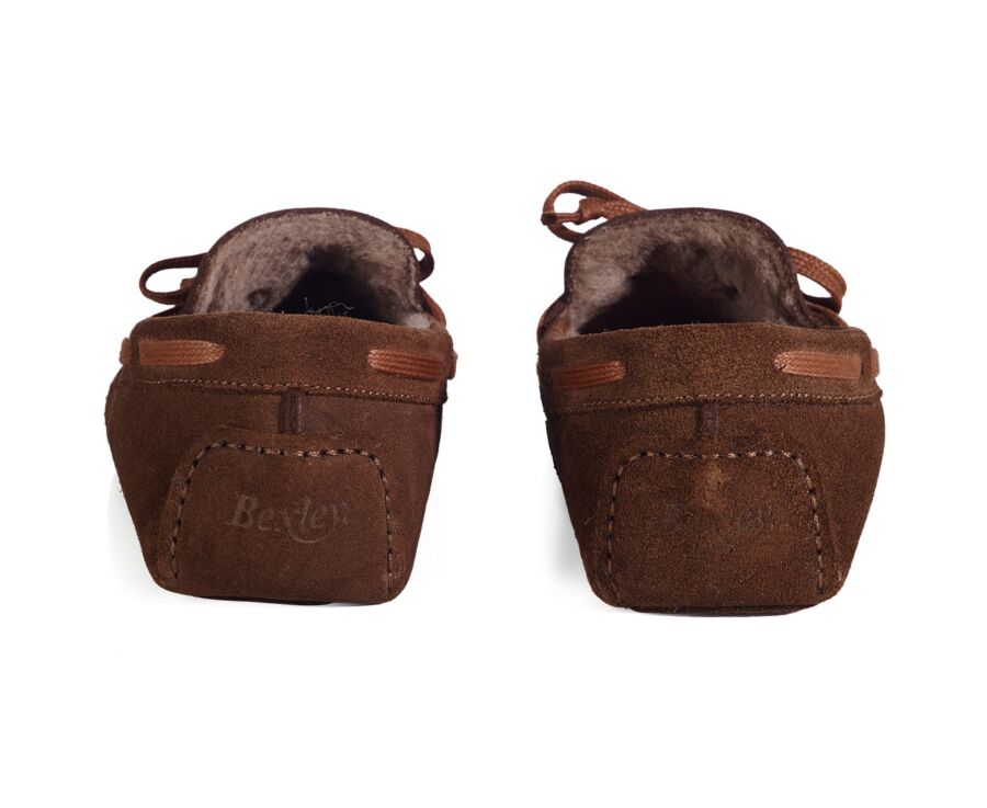 Chaussons homme Velours Havane