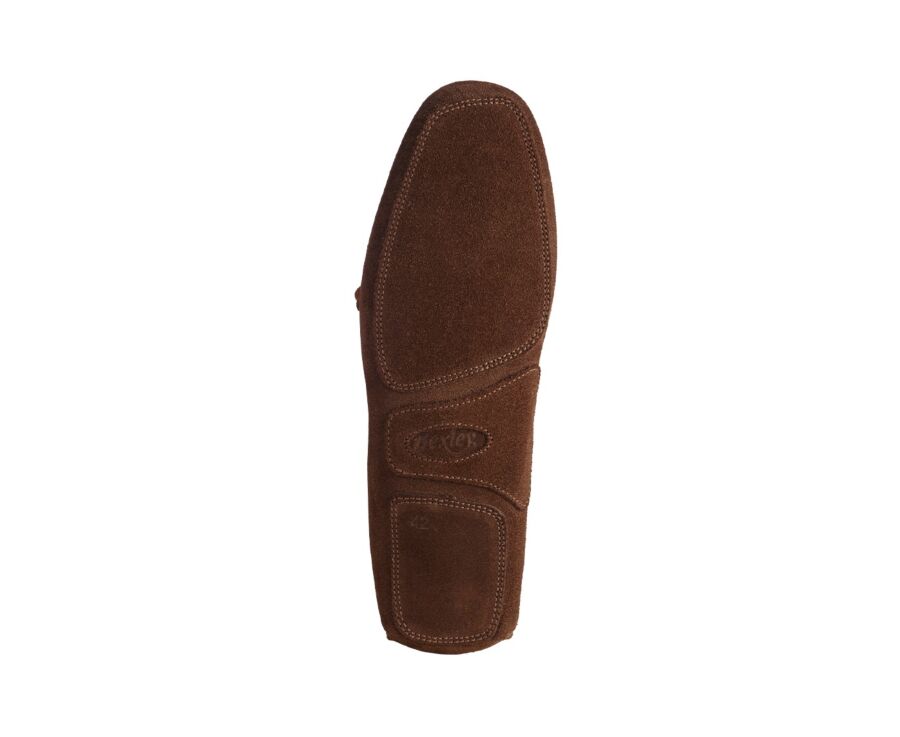 Chaussons homme Velours Havane