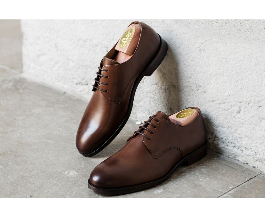 Derbies homme Châtaigne Patiné - DOVER II PATIN