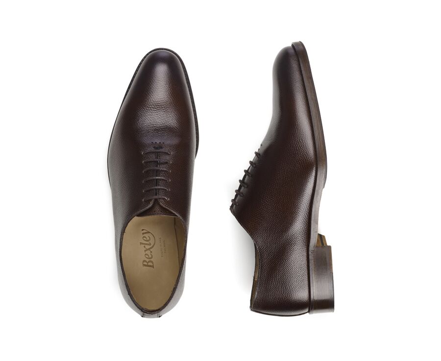Richelieu homme Chocolat Grainé Patiné - PETER