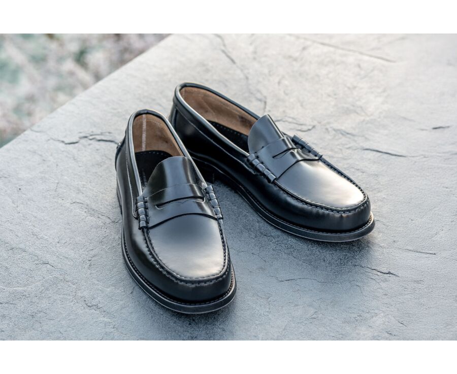 Mocassin homme cuir Noir - YALE