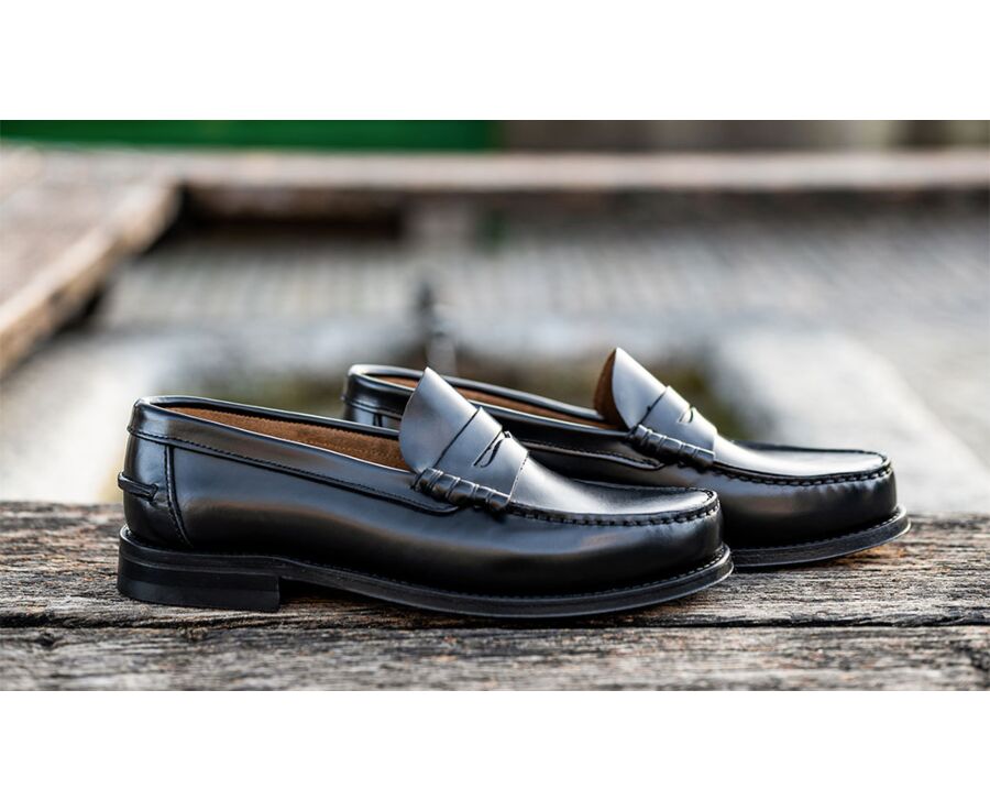 Mocassin homme cuir Noir - YALE
