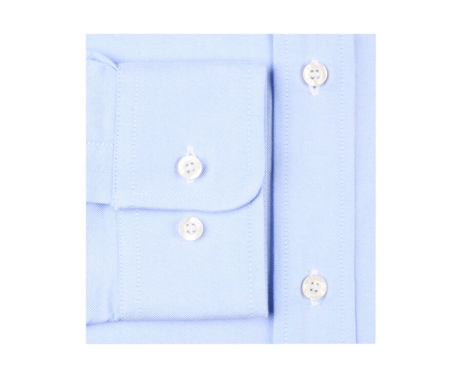 Chemise bleue Oxford à poche - Col américain - HAROLD