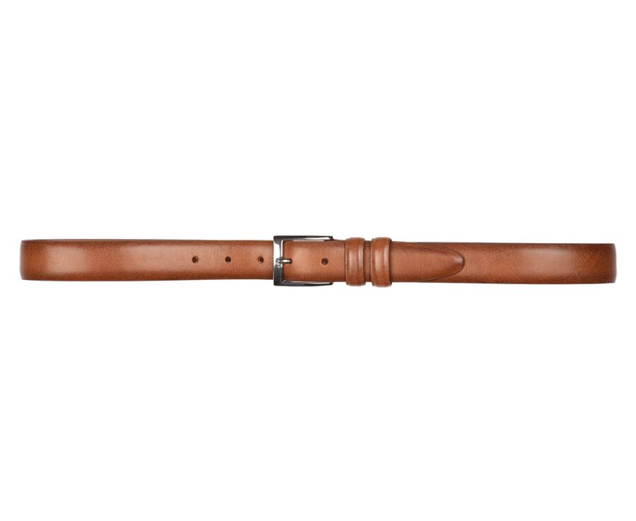 Ceinture costume homme en cuir Gold Patiné - RAMSGATE SILVER