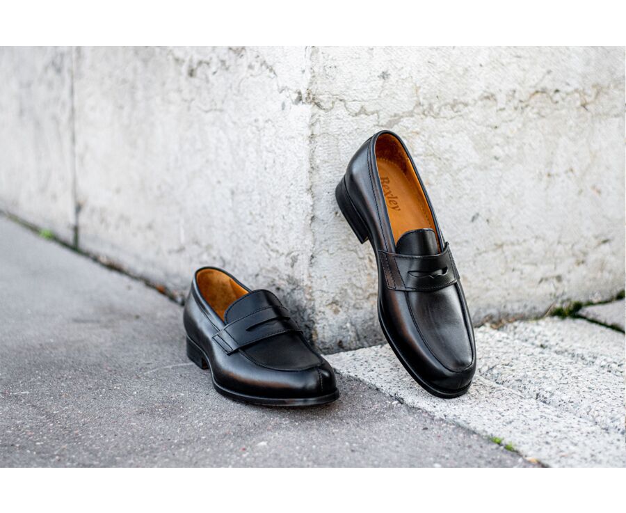 Mocassin homme cuir Noir - WEMBLEY CLASSIC