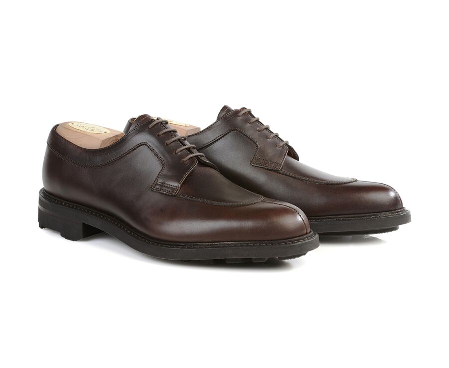 Derbies homme Chocolat semelle gomme - KENT GOMME COUNTRY