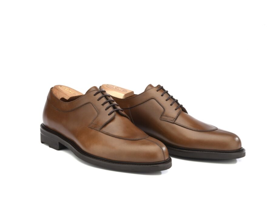 Derbies homme Cognac semelle gomme - KENT GOMME COUNTRY