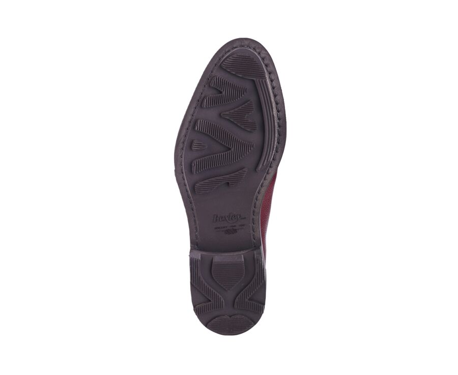 Derbies homme Bordeaux Grainé - semelle gomme - KENT GOMME COUNTRY