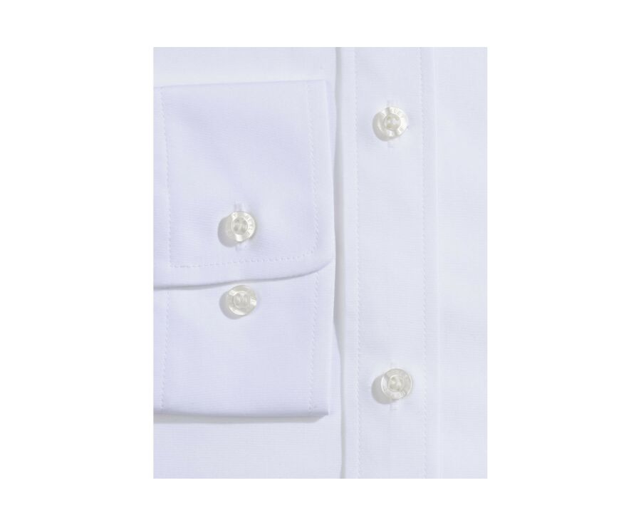 Chemise blanche coton popeline - Col français - LOUIS