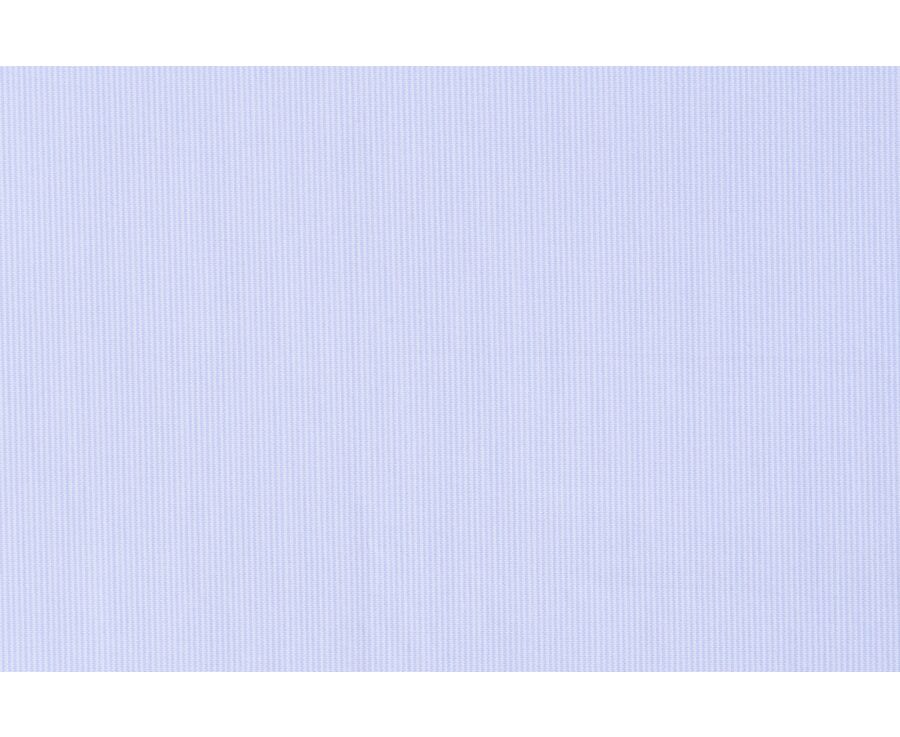 Chemise à fines rayures bleues - Col français - ANTOINE
