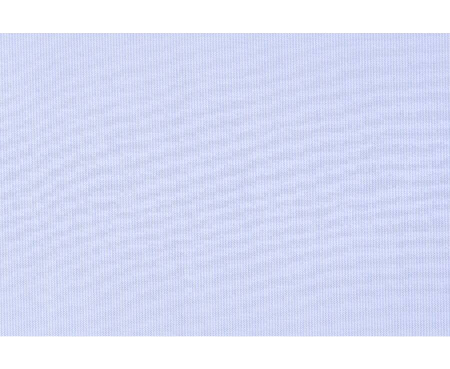 Chemise à fines rayures bleues - Col français - ANTOINE