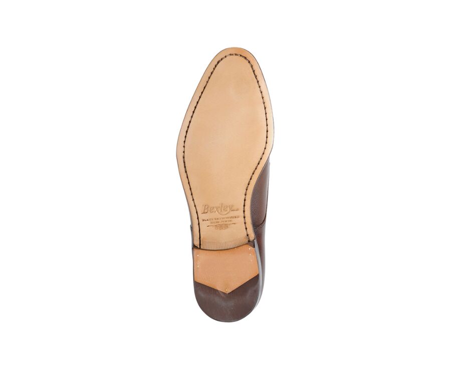 Derbies homme Châtaigne Grainé semelle cuir - MAYFAIR CLASSIC