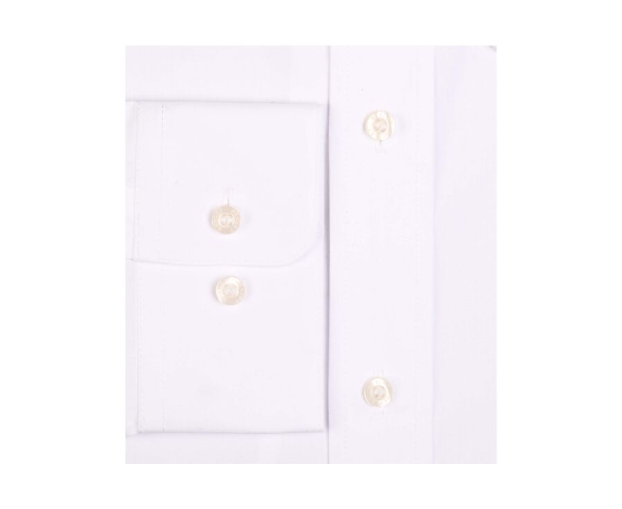 Chemise blanche en coton - Poche poitrine - ALBERT