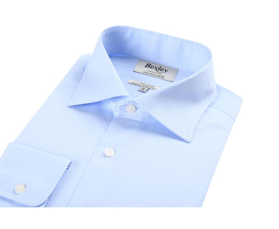 Chemise Bleue pâle coton - GIORGIO