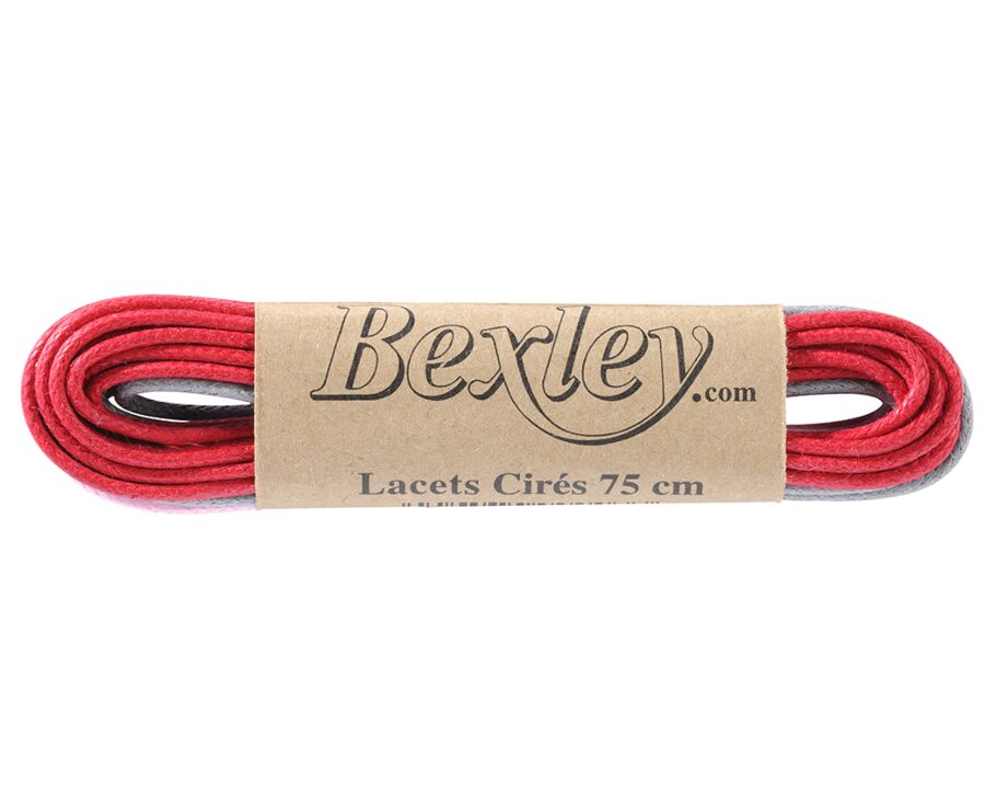 3 paires de lacets pour chaussures ville - Rouge, Gris et Rose