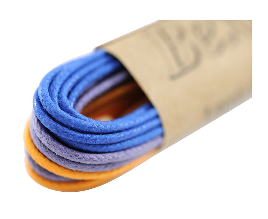 3 paires de lacets pour chaussures ville - Parme, Bleu et Orange