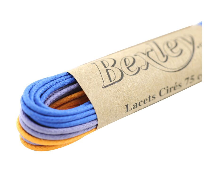 3 paires de lacets pour chaussures ville - Parme, Bleu et Orange