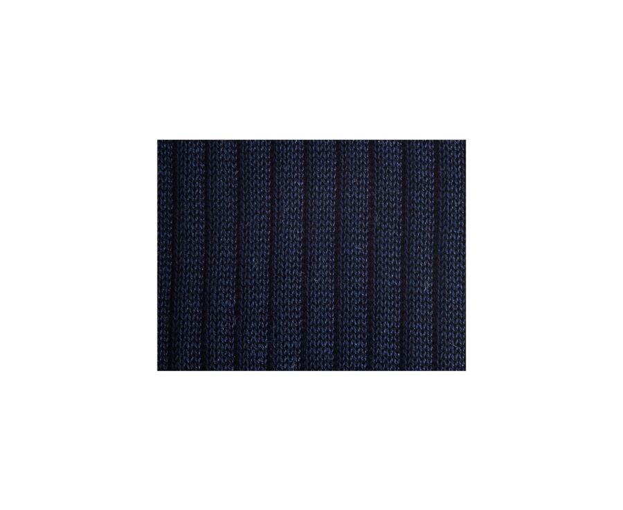 Chaussettes hautes homme fil d’Écosse Marine