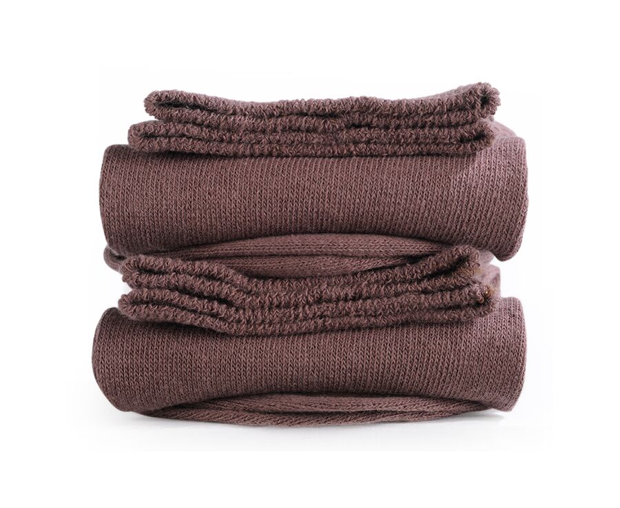 Chaussettes homme épaisses coton Havane