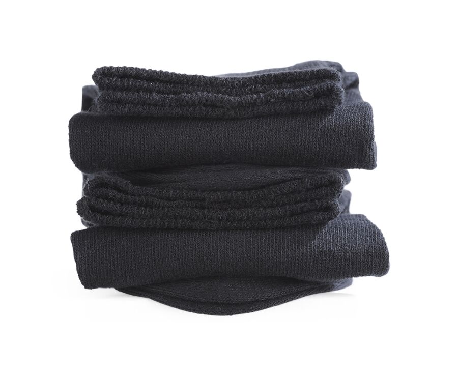 Chaussettes homme épaisses coton Noir