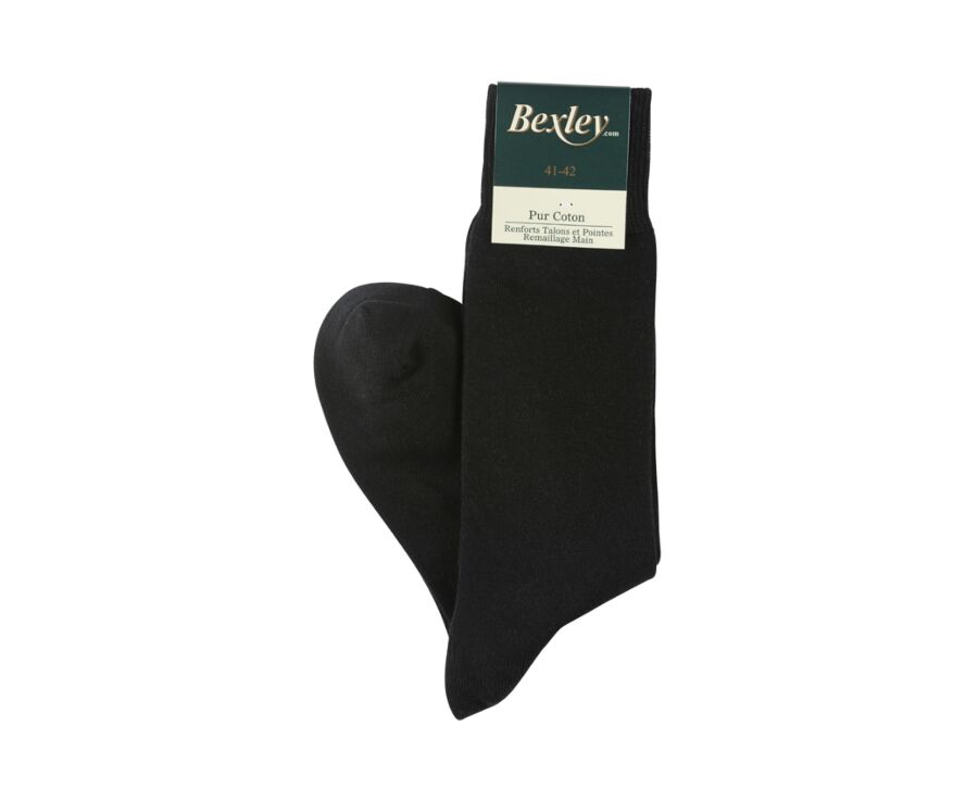 Chaussettes homme épaisses coton Noir