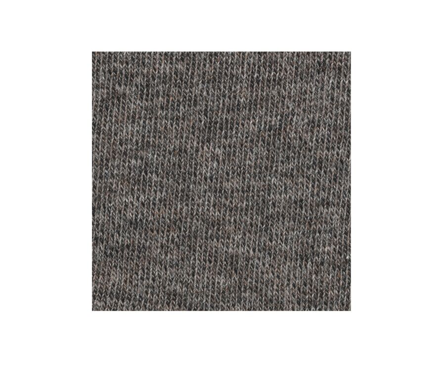 Chaussettes homme épaisses coton Chocolat Chiné