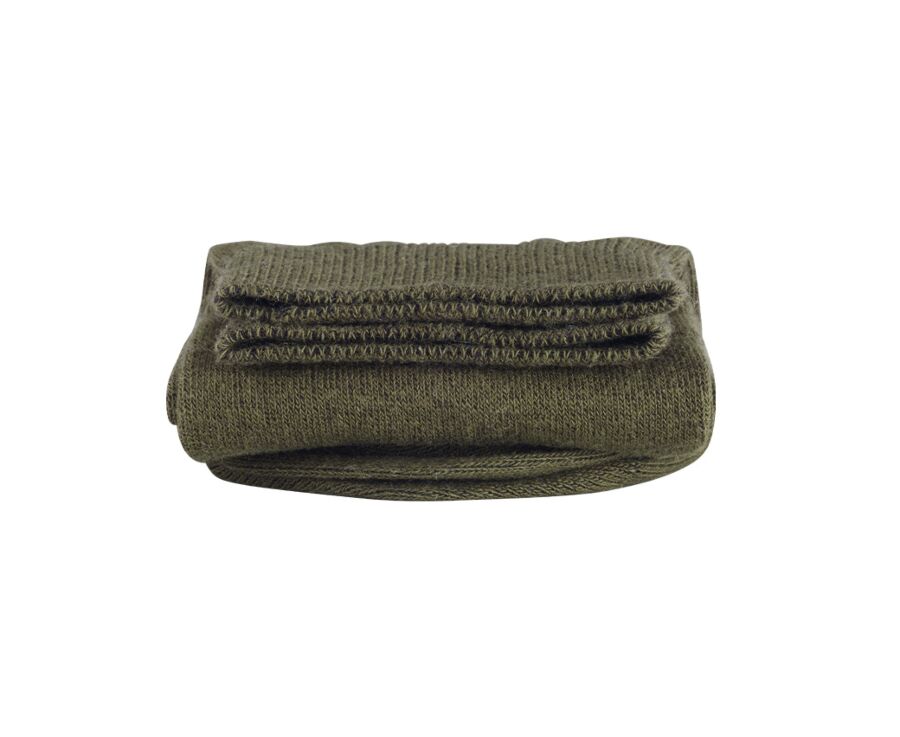 Chaussettes homme épaisses coton Vertes