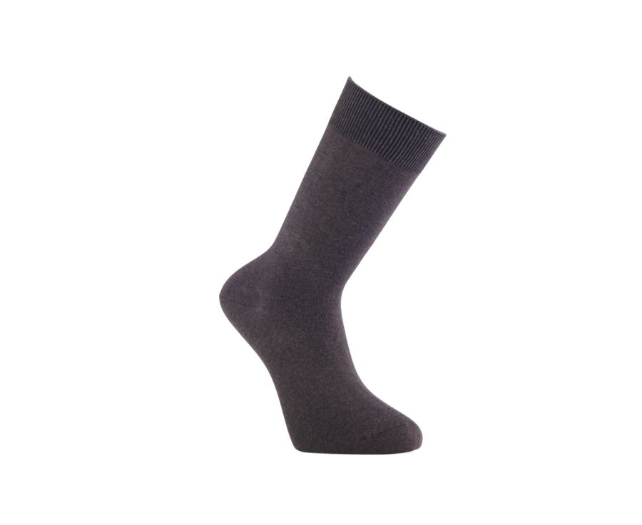 Chaussettes homme épaisses coton Marron Foncé