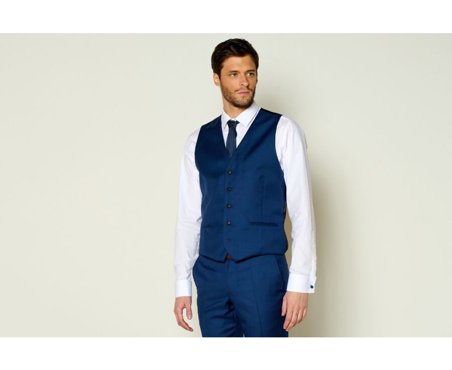 Gilet de costume homme Bleu Franc - LAZARE