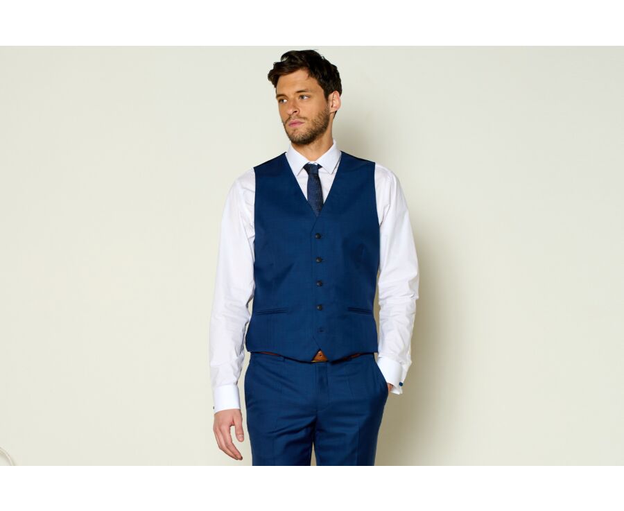 Gilet de costume homme Bleu Franc - LAZARE