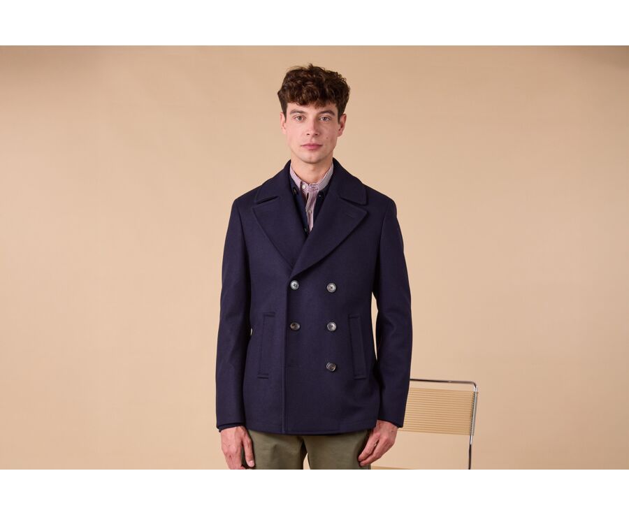 Manteau homme type Caban Marine - GAËLAN