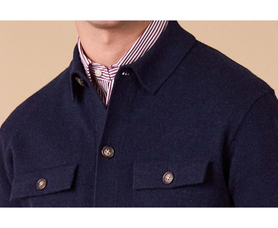Surchemise en Maille - Marine - WARRICK